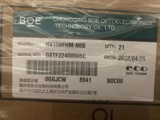 Beli 400CD/M2 30PIN 141PPI BOE Monitor Panel PC LCD Display 15,6 Inch NV156FHM-N6B online manufacture