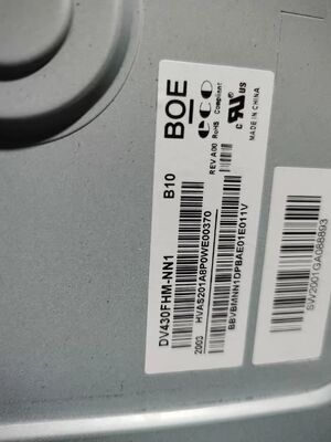 Harga yang bagus BOE 43Inch Stretched LCD Display DV430FHM-NN1 dengan Kecerahan 400cd/m2 Resolusi 1920*1080 Piksel dan Konektor 51pin on line