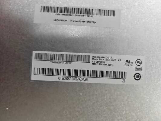 Modul LCD Desktop AUO 19 inci dengan 1440x900 Piksel 89PPI 30pin ​Panel LCD Laptop M190PW01 V.8