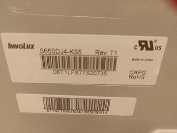 Innolux 65 Inch LED LCD TV Panel 3140 * 2160 Pixels 51P RGB Vertikal Strip