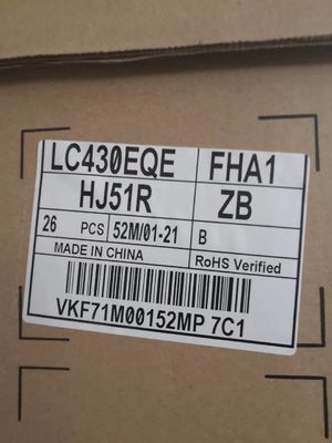 Harga yang bagus LC430EQE FHA1 Led TV Display Panel, 3840 * 2160 Pixels Led Display TV layar on line