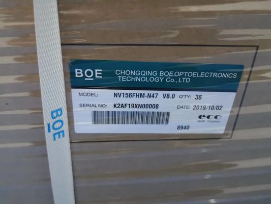 BOE NV156FHM-N47 15.6 Inch 1920x1080 Resolusi 250 cd/m2 Kecerahan PC LCD Modul TFT-LCD Display