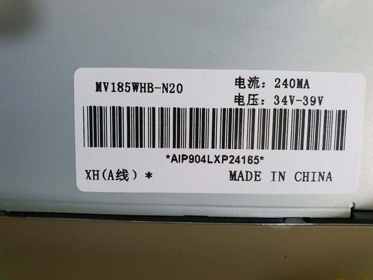 Panel Layar LCD BOE 18,5 Inci dengan Piksel 1366x768 dan Konektor 30 Pin Modul TFT-LCD